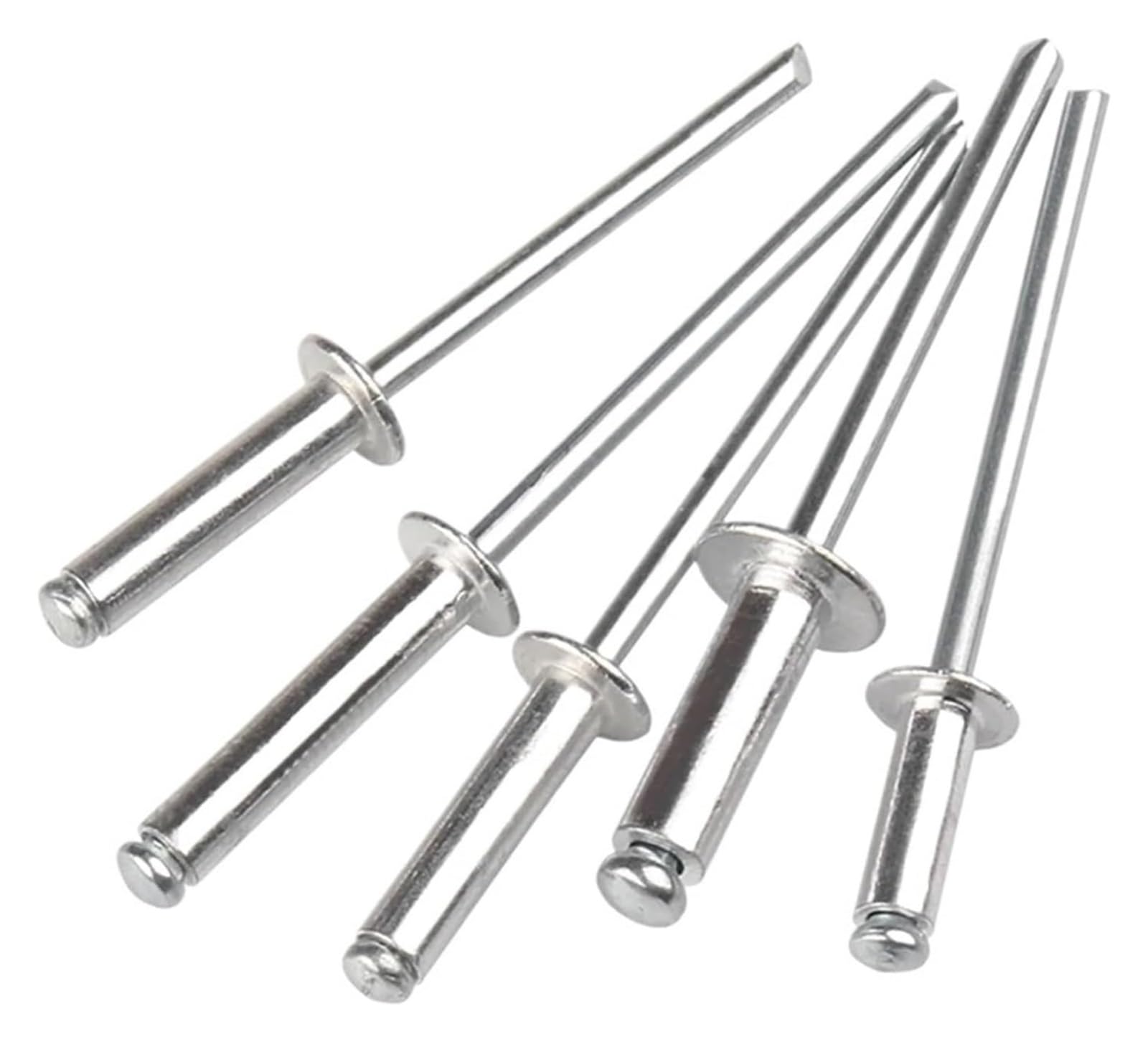 Remaches Remache de aluminio de cabeza redonda, anclaje de tracción, cabeza abovedada, vástago de acero ciego, mandril, remache de escape M2 M2.4 M2.8 M3 M3.2 M3.6 M4 M5 M6 M6.4(8mm,M3.6 (50Pcs))