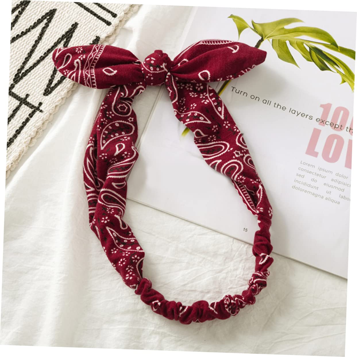 MAGICLULU 12 Pz a nodo scrunchies hair band turbanti per da donna nastri per per ragazze cerchietti bambina per con fiocco delle orecchie