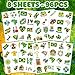 96 PCS Brazil Brazilian Pre-Cut Temporary Tattoos Themed Birthday Party Supplies Favors Decorations Décor Soccer Carnival Tattoo Stickers Gifts For Boys Girls Class School Prizes Carnival Cartoon