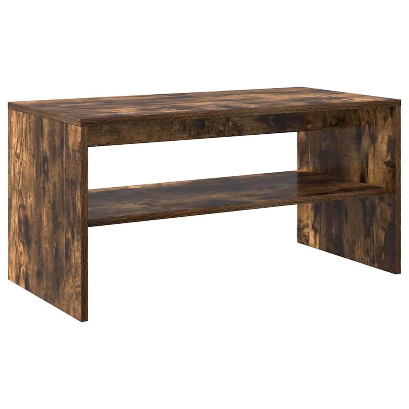 Gecheer TV-Schrank Räuchereiche 80x40x40 cm Holzwerkstoff, Fernsehschrank Fernsehtisch TV-Lowboard für Wohnzimmer Home-Cinema Gamerzimmer859113