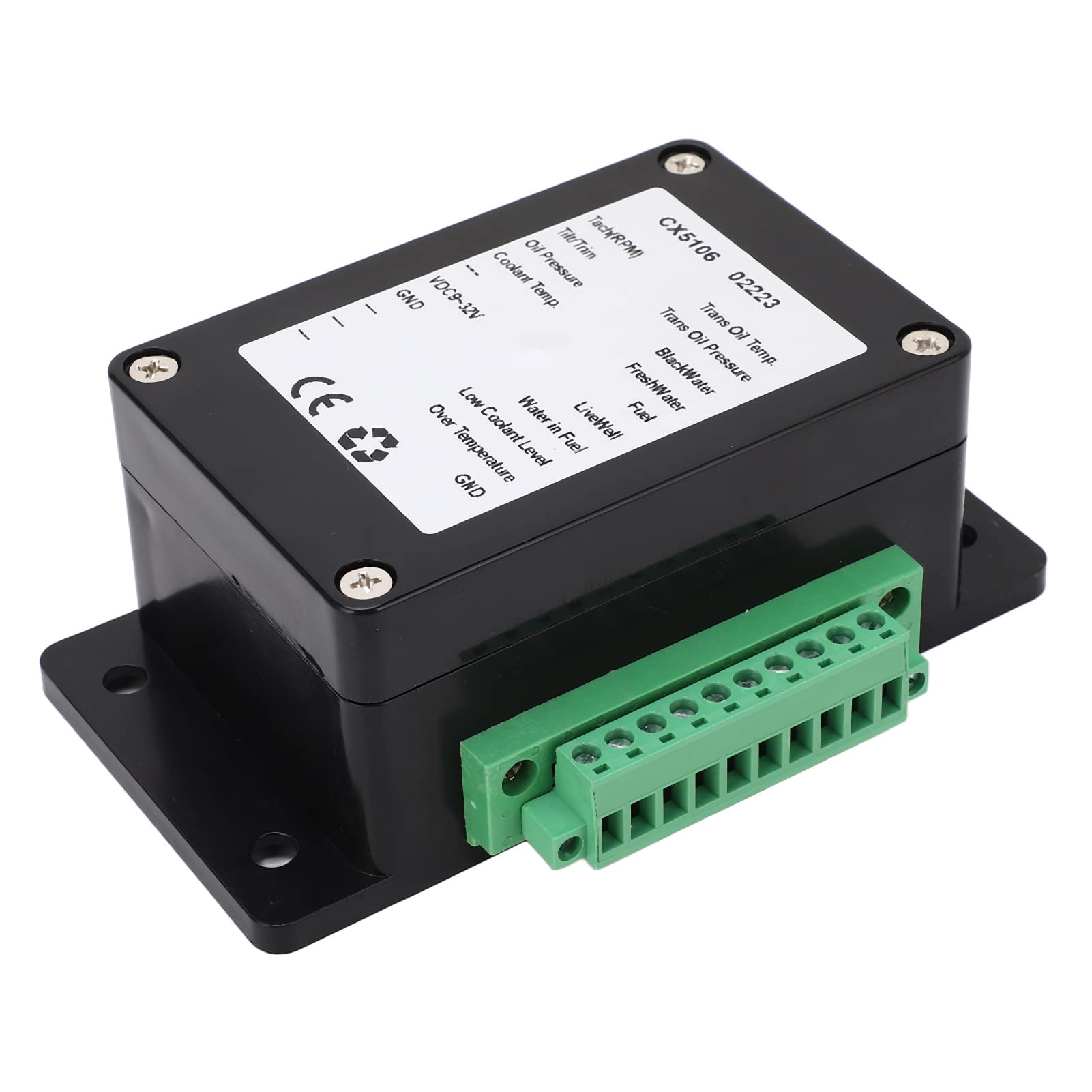 Akozon NMEA 2000 Scatola Convertitore Sensore IP67 Yacht Marino Impermeabile 13 Sensori