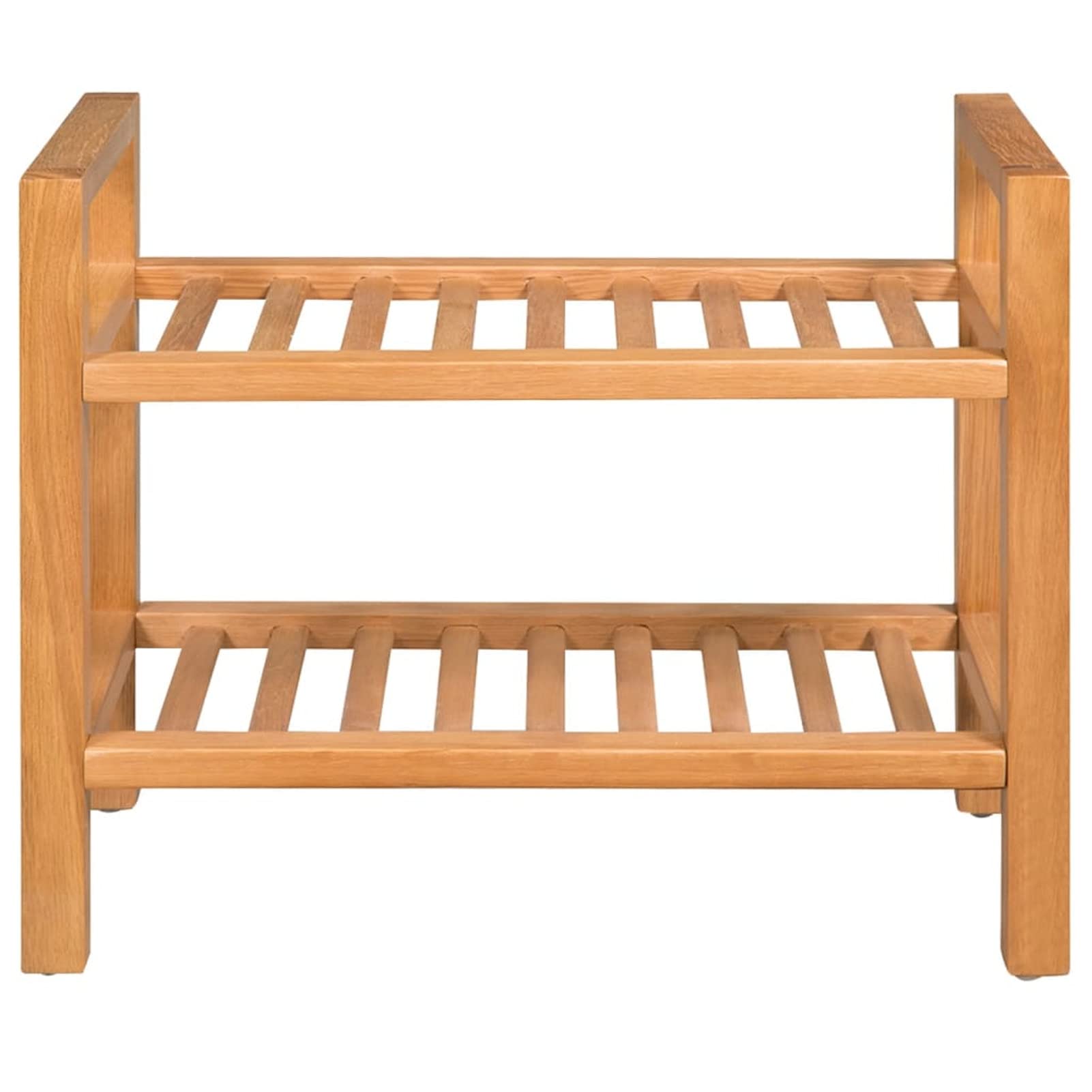 Prodotti per la casa Organizzazione Scarpiera Scarpiera con 2 ripiani 50x27x40 cm Rovere Massiccio