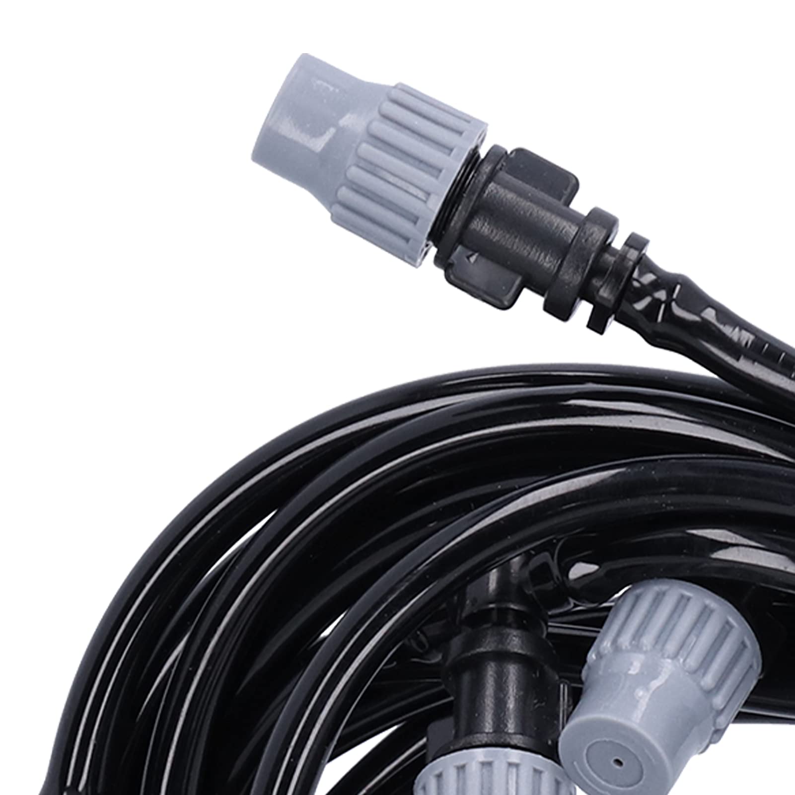 Kit de tuyau d'arrosage multifonction pour serre de jardin, système d'arrosage de pelouse avec 10 buses de brumisation, 10 m, 32,8 pi, PVC, ABS