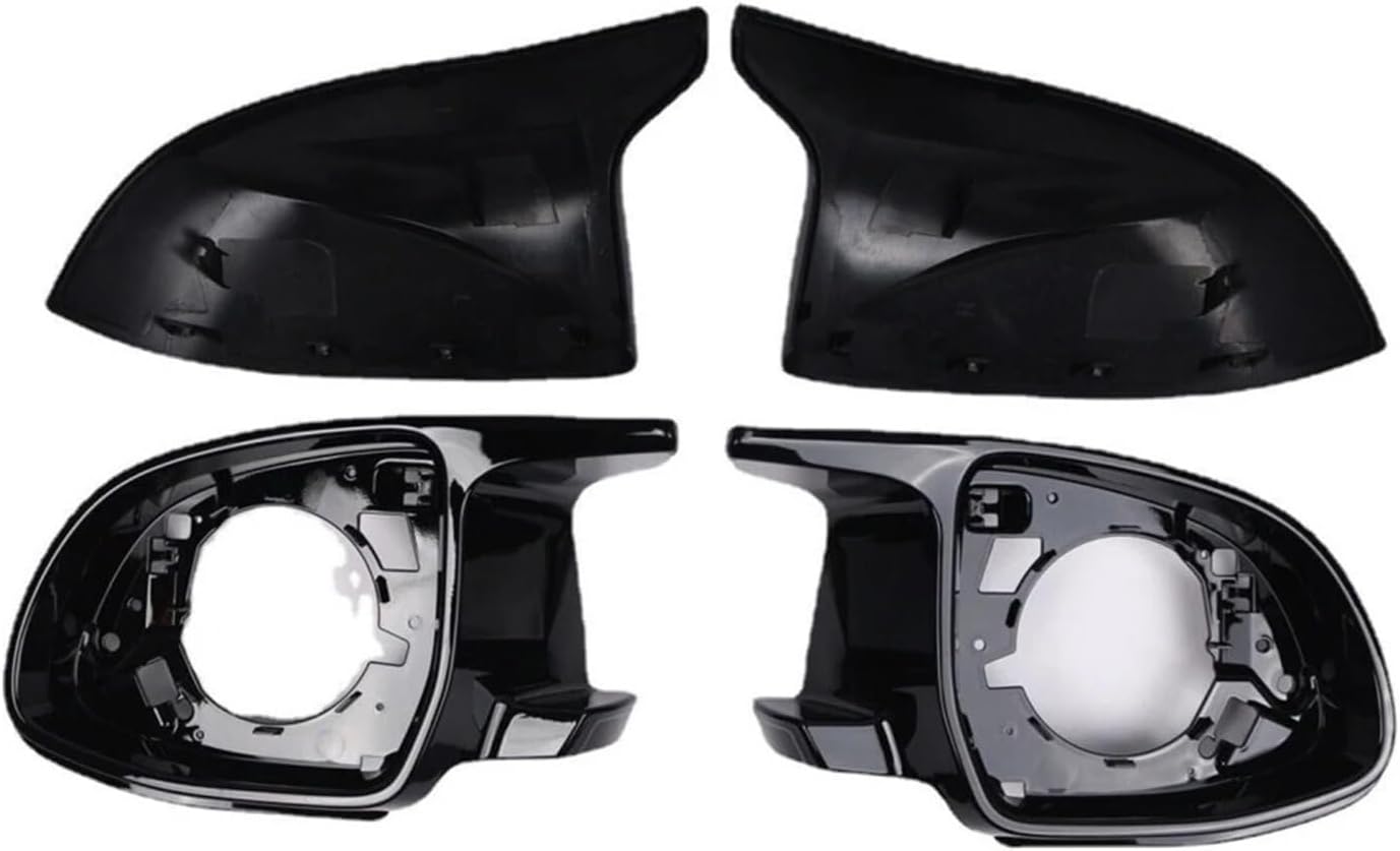 Car Wing Side Rearview Mirror Cover Caps Trim Kit Compatible for BMW X3 G01 X4 G02 X5 G05 X6 G06 X7 G07 2018-2023,51168097351, 51168071003
