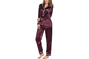 Flannel-Lined Satin Pajamas for Women: Experience the Epitome of Comfort