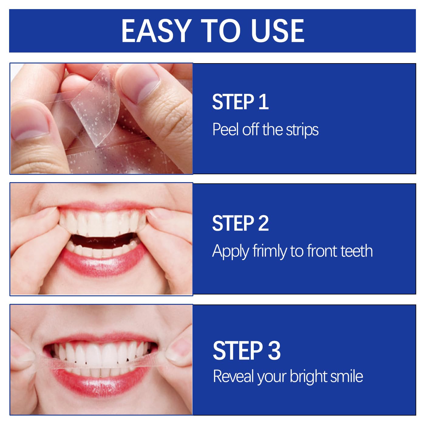 AYNKH 14 set di 28 strisce dentali sbiancanti per rimuovere le macchie di caffè affumicato, DENTAL Whitening Kit dentale whitenizer 3D White Strips con strumento di pulizia
