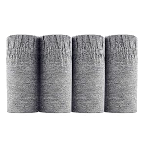 4pcs Mens Underpants Set Cotton Boxers Shorts Large Size Male Panties Underwear Gray 4XL code