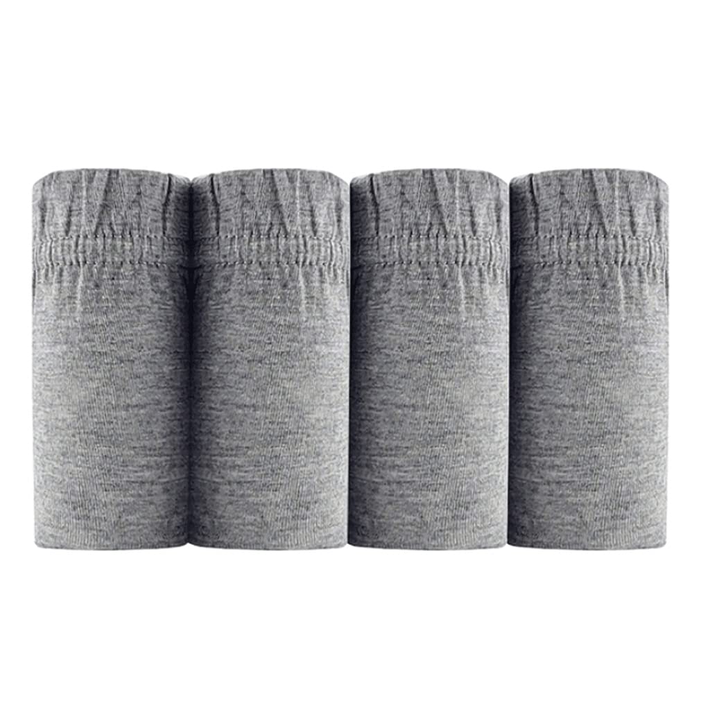 CGTENBS 4pcs Mens Underpants Set Cotton Boxers Shorts Large Size Male Panties Underwear Gray 4XL code