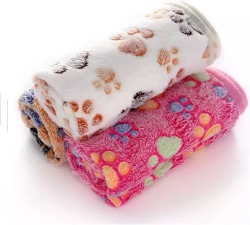 1 paquete de 3 mantas para perros, suministros para mascotas, accesorios esenciales para cachorros, gatos, mantas para perros grandes, suministros