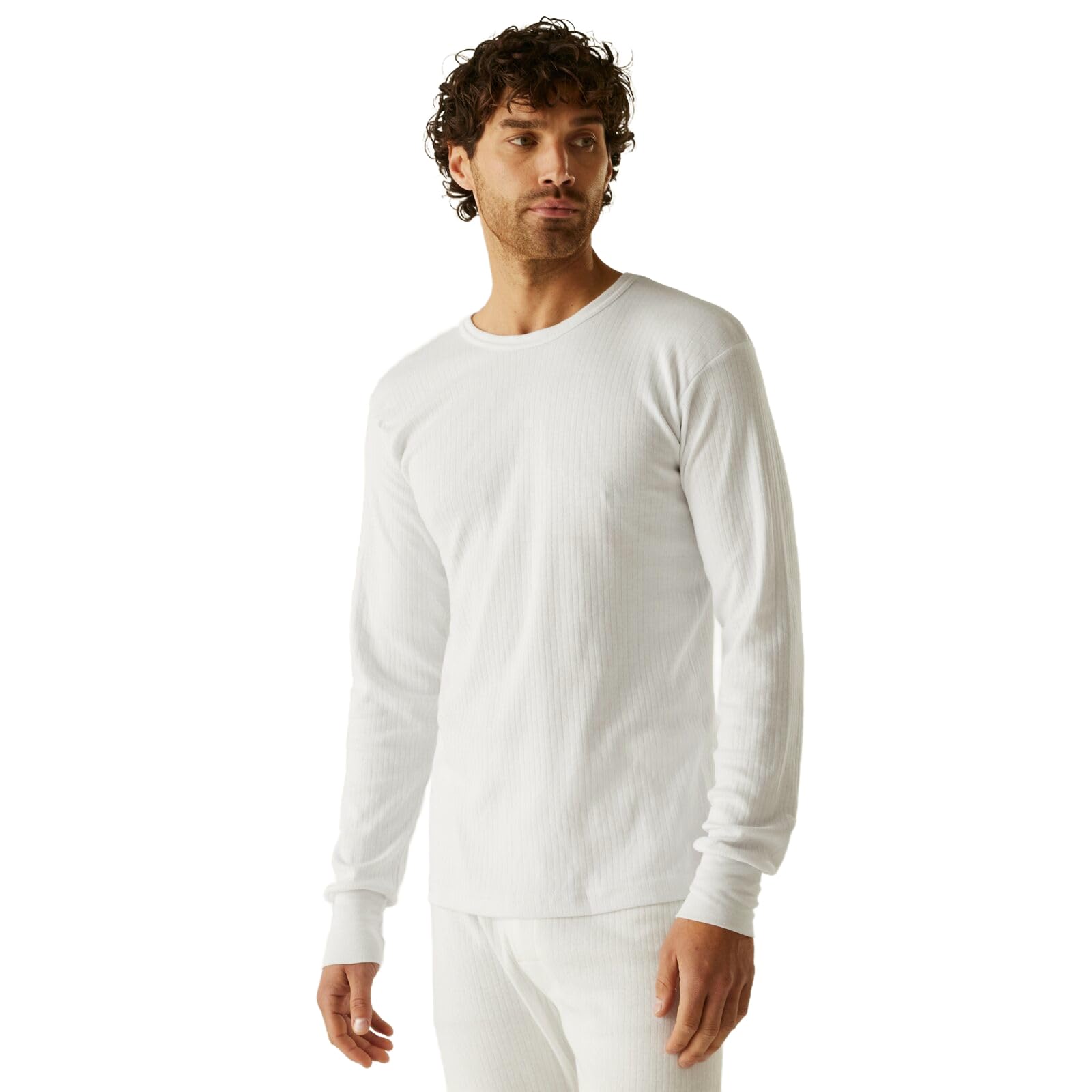 Regatta Men's White Long Sleeve Thermal Vest in Size M, Sports Direct