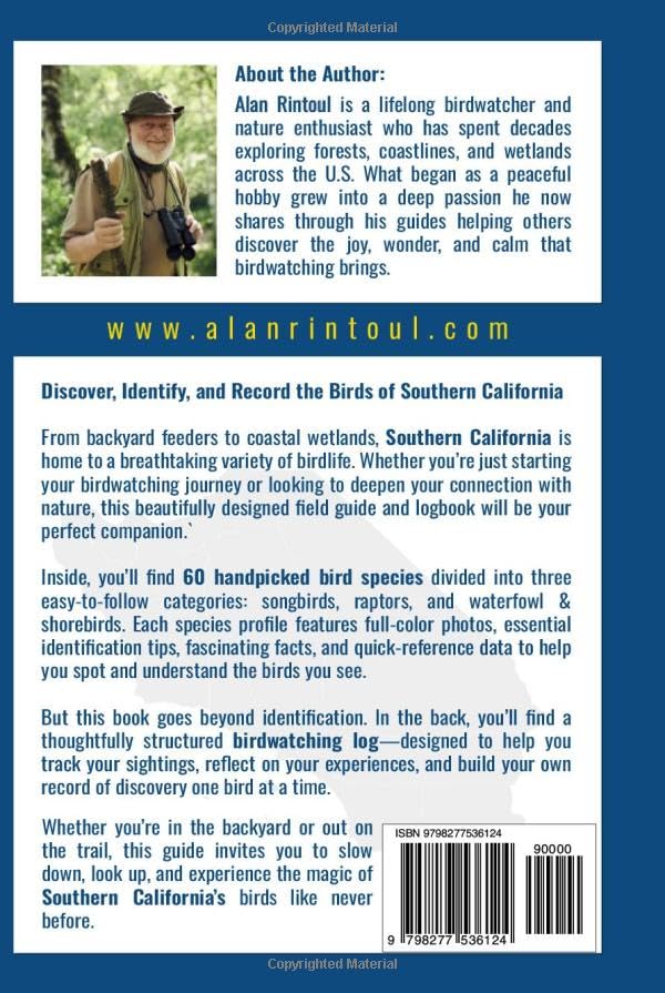Birds of Southern California Field Guide and Logbook: An Essential Birdwatching Guide with Identification Tips for 60 Common Bird Species in Southern California - Image 2