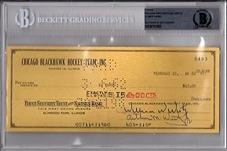 Beckett-bas Bill-william W. Wirtz & Elmer Vasko Signed 1962 Hawks Check #5483 - NBA Cut Signatures