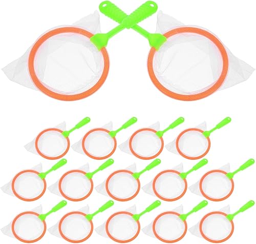 Totority 14pcs Mini insecto Catcher Red Pesca Pesca Red Juguete Niños Telescópica Red de Recolección de Peces de la Naturaleza Exploración