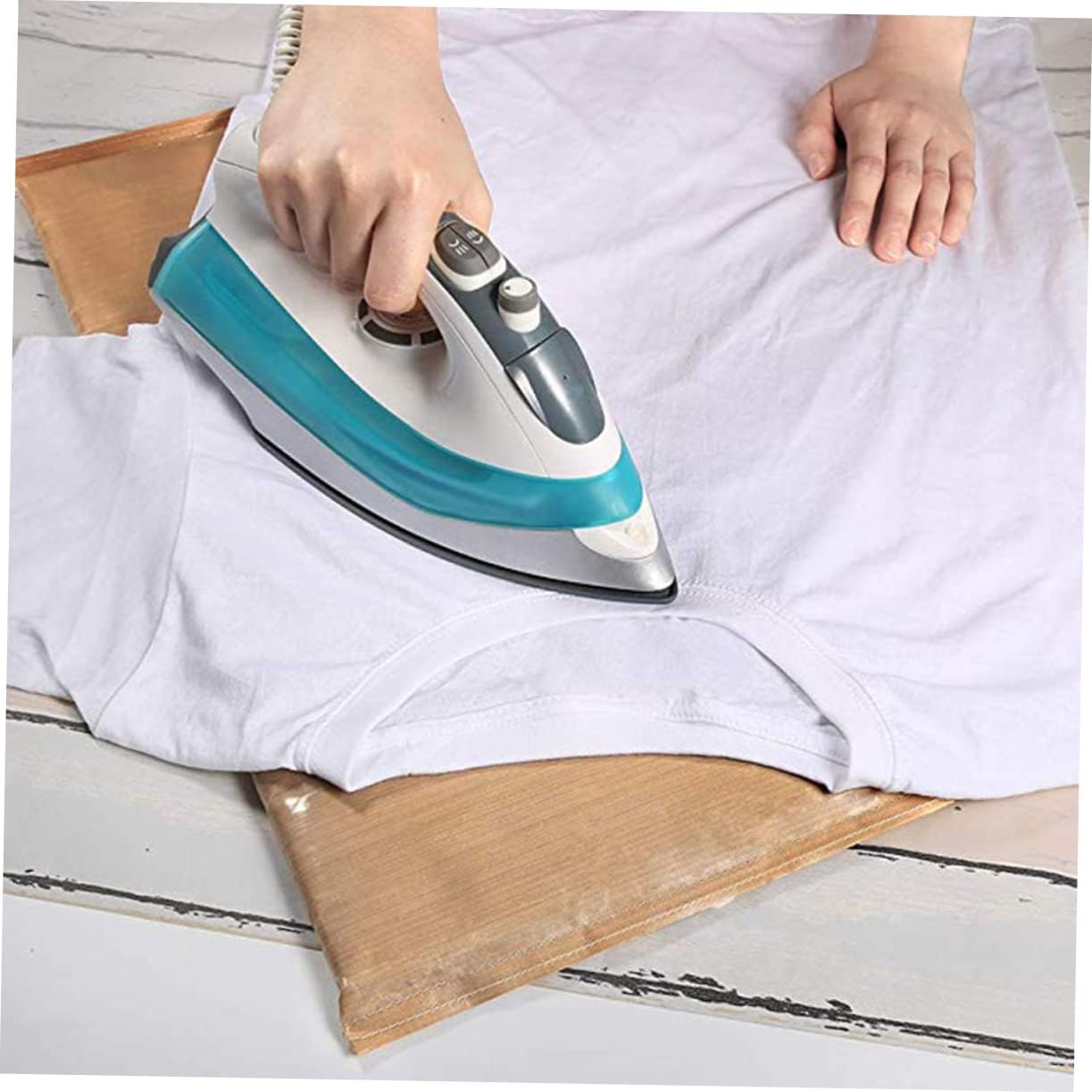 GLSTOY 2pcs Heat Resistant Heat Press Pillow Reusable PTFE Transfer Mat for Vinyl Projects Smooth Surface for Clothes Accessories and Hats