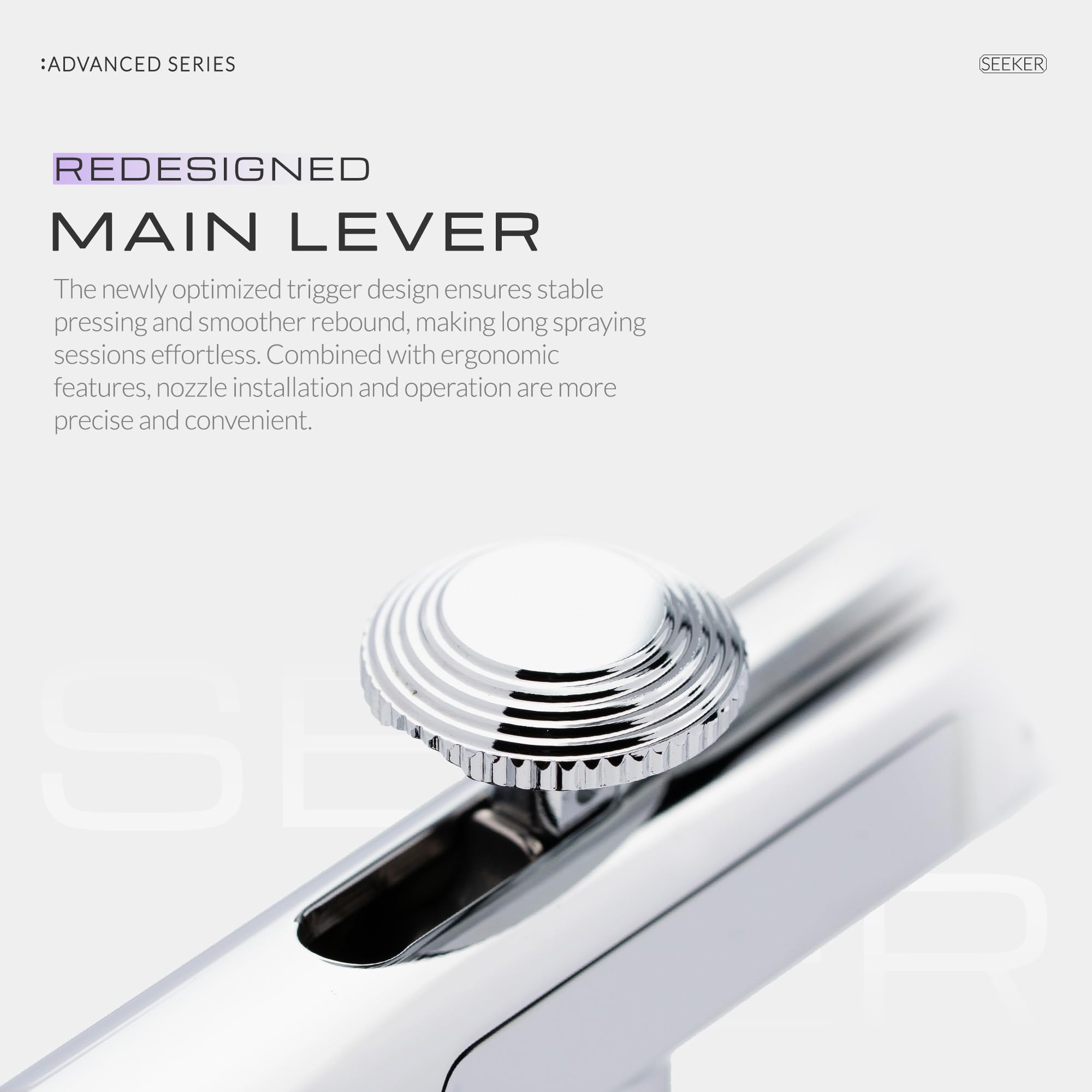Gaahleri Seria Airbrush Seeker, Dual-Action Gravity Feed z 6-kanałową dyszą szybkiego zwalniania, zestaw podwójnych igieł/dysz 0,3 i 0,5 mm, kubek 1/85.0 g i ergonomiczna Calm Island do Gundam