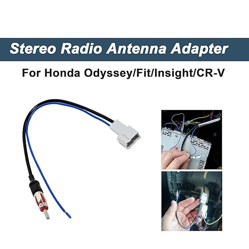 Miniatura 8 de RED WOLF Adaptador de arnés de cable de antena de radio compatible con Honda CivicAccordFitCR-ZCR-VOdysseyPilotInsight, Acura ILX 2012-2016 Cable de