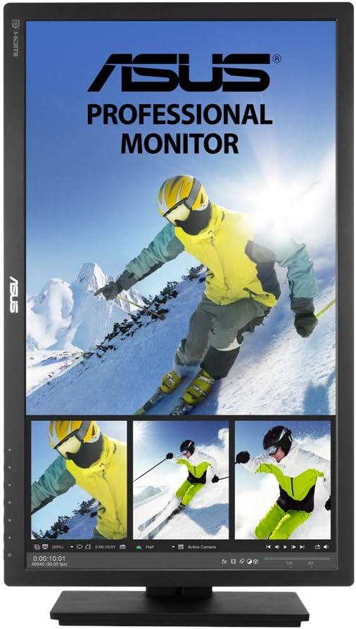 Back view of the ASUS PB278QV monitor showing various input ports