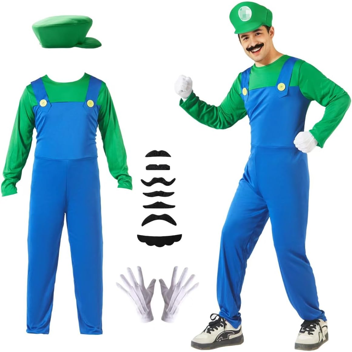 Halloween Costume Men,Adult Cosplay Costume with Accessories Set