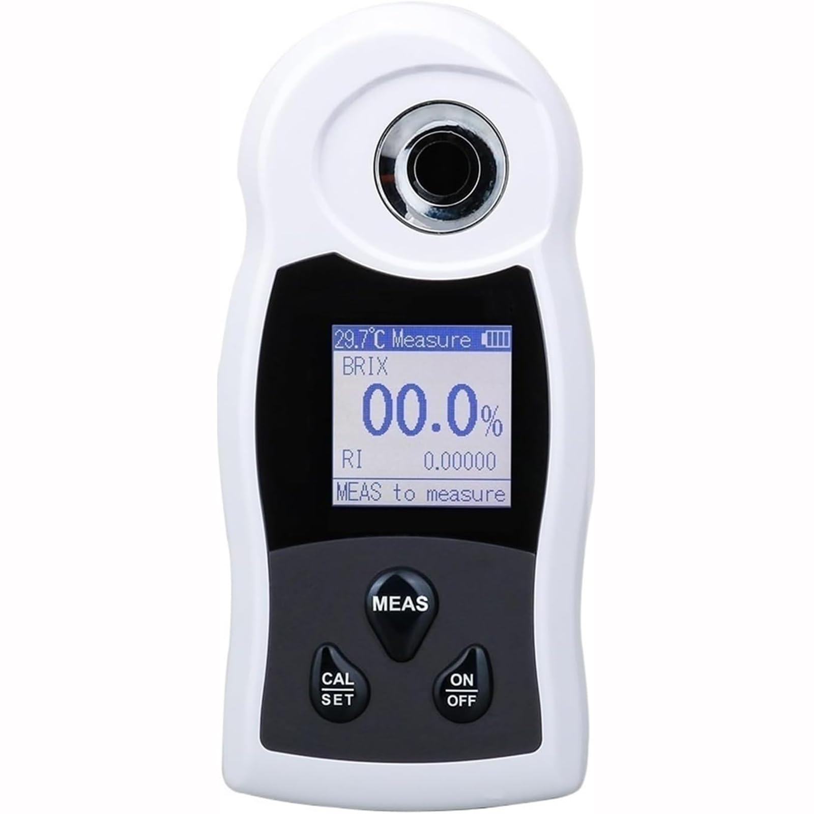 Refractómetro digital para medición de azúcar 0-55% | Sacarímetro LCD y densímetro para pruebas de concentración de vino, cerveza y frutas | Preciso y fácil de usar