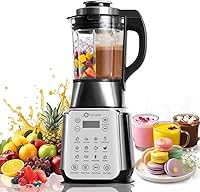 Vista 1 de Glass Blenders for Kitchen – Stainless Steel Professional Blender for Smoothies 1500W Motor, Food Processor Combo 9 Adjustable Speeds, 14 Preset