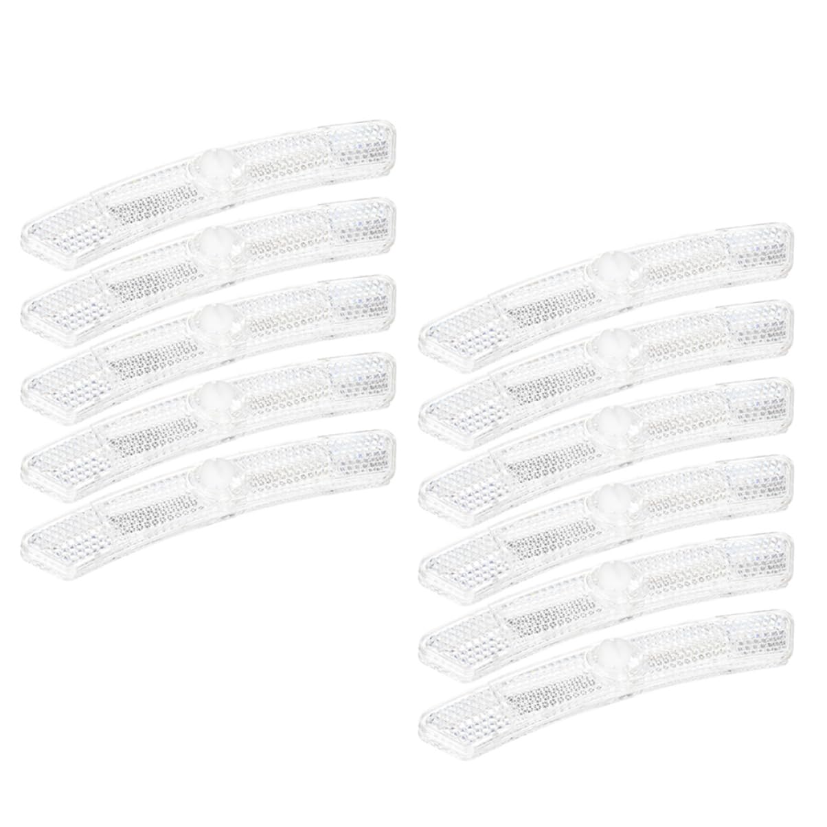 Mikikit 10Pcs Bike Spoke Reflectors High Visibility Safety Reflectors for Night Riding Convenient Wheel Reflectors for Mountain and Road Bikes Lightweight and Easy to Install
