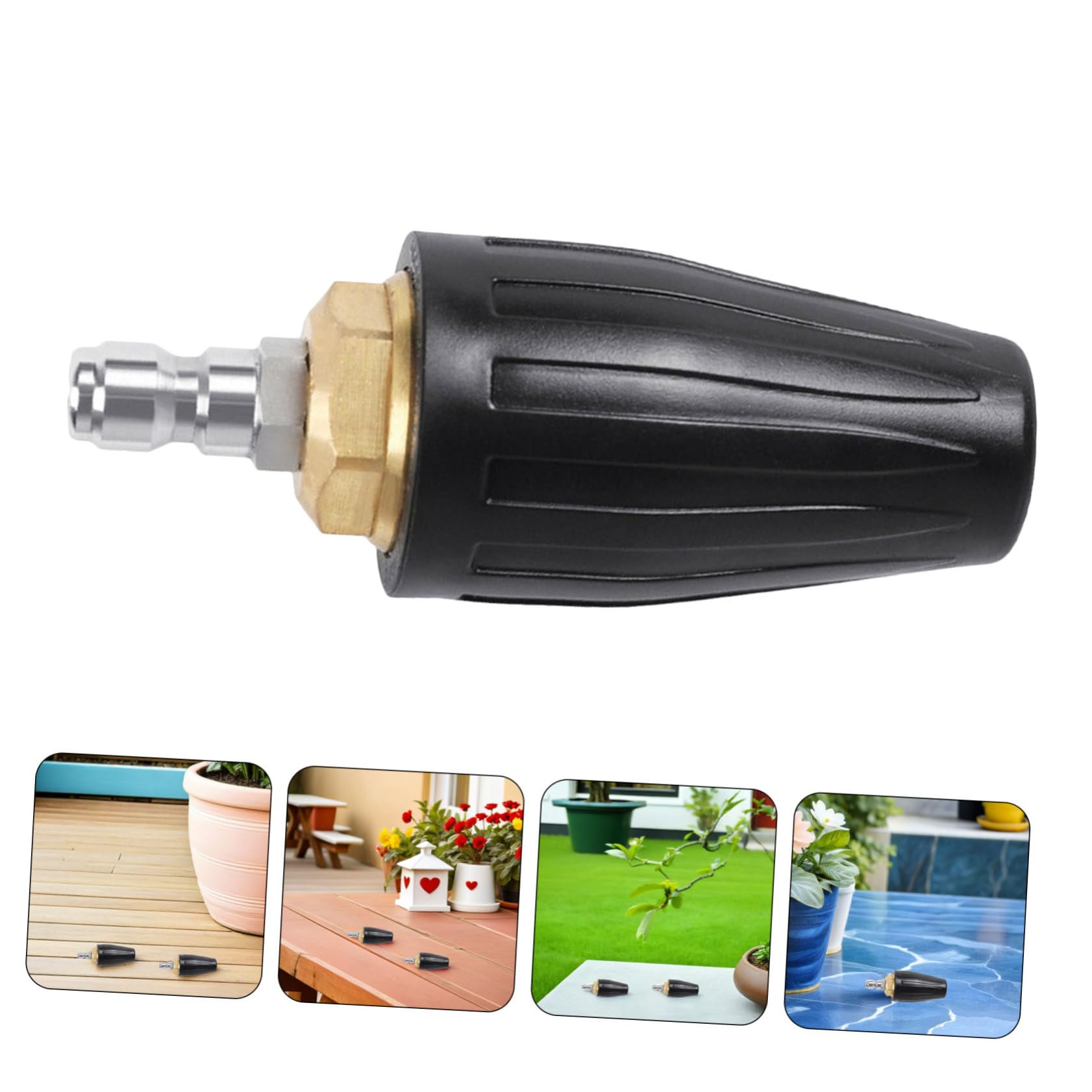 TOYANDONA 2pezzi Ugello Turbo Rotante Per Idropulitrice Sostituzione Ugello Turbo Collegamento Rapido Per Pulizia Profonda Suggerimenti Per Idropulitrice