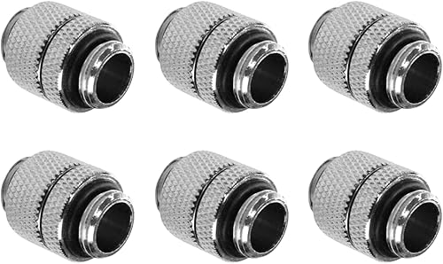 Miniatura 6 de Dracaena.io Paquete de 6 unidades de roscas G1/4 pulgadas, mini extensores macho a macho con junta tórica de apriete, ajuste de compresión
