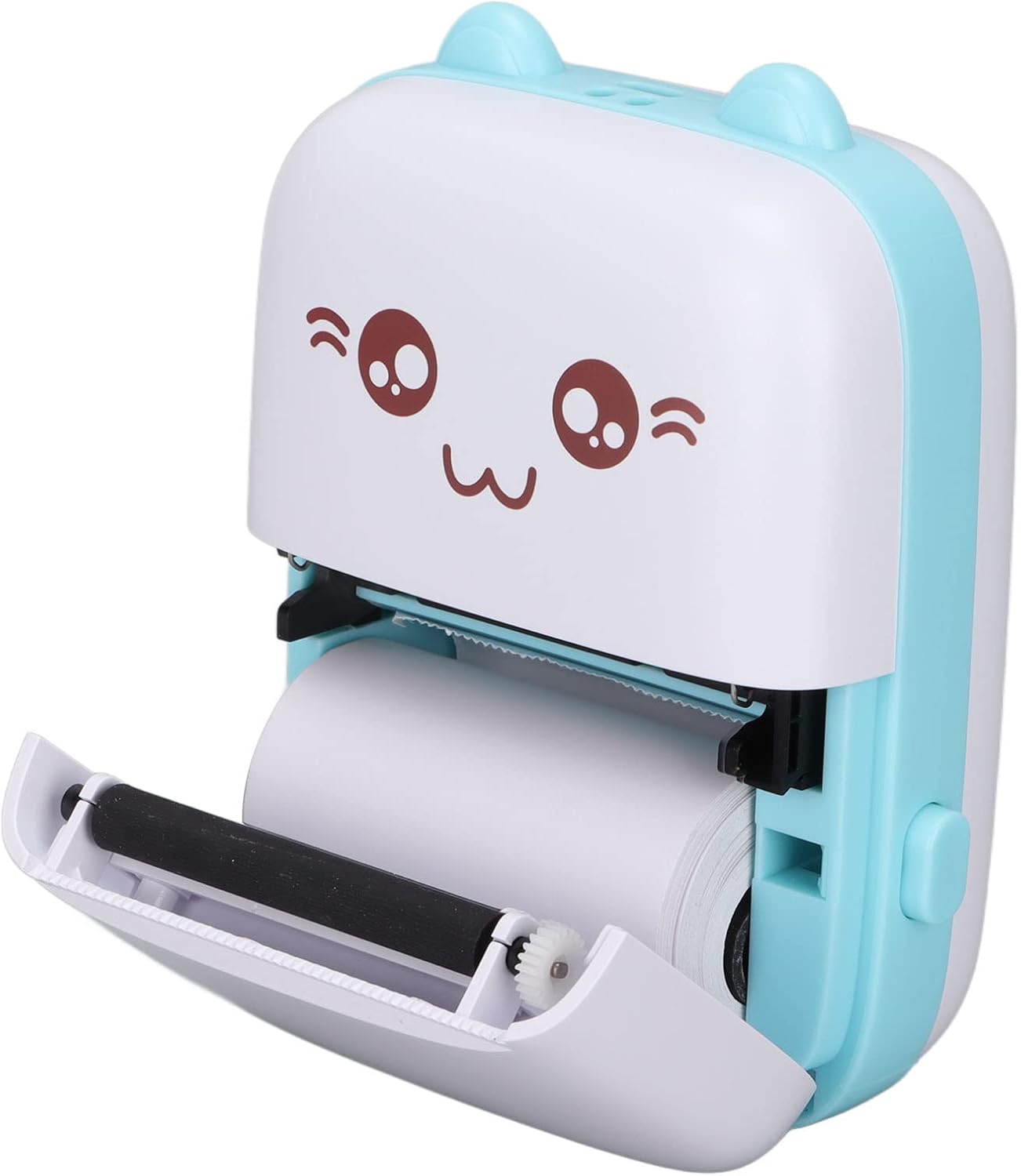 Luqeeg Inkless Label Printer, Thermal Printer with 200DPI High Hesolution, Bluetooth Label Printer for Shipping Packages, Sticker Maker Machine for Work Plans, Notes, Memos(Blue)