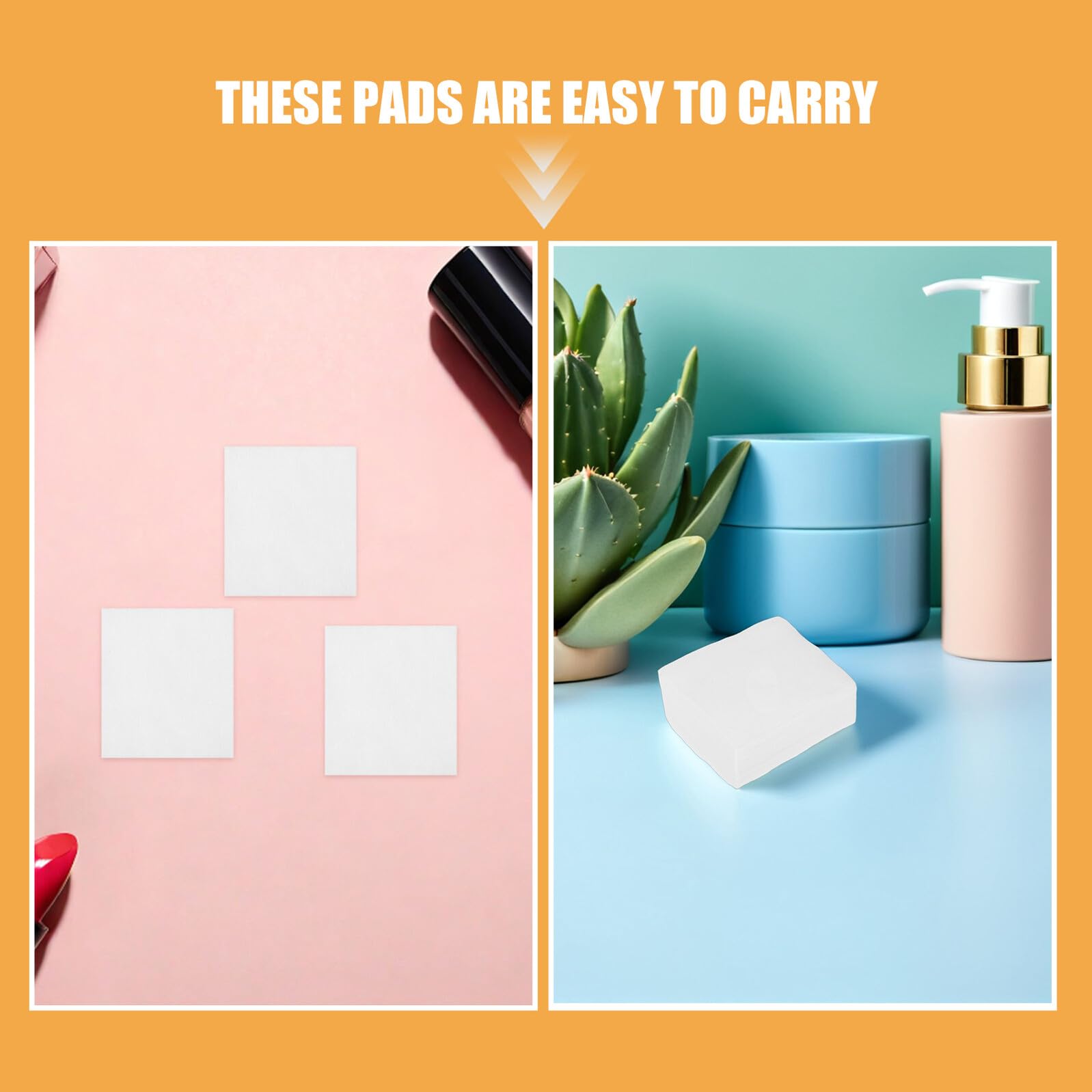 Make Up Pads Weiß Quadratische Stück 4800 aus Baumwolle