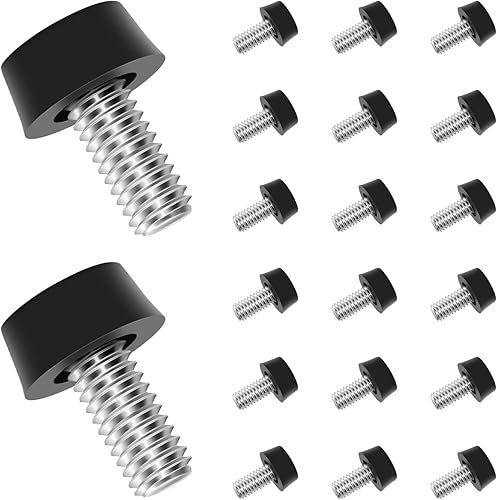 Miniatura 1 de 20 niveladores de muebles ajustables de rosca UNC de 516 pulgadas y 18 pies de rosca, patas de acero galvanizado para muebles, niveladores de piso,