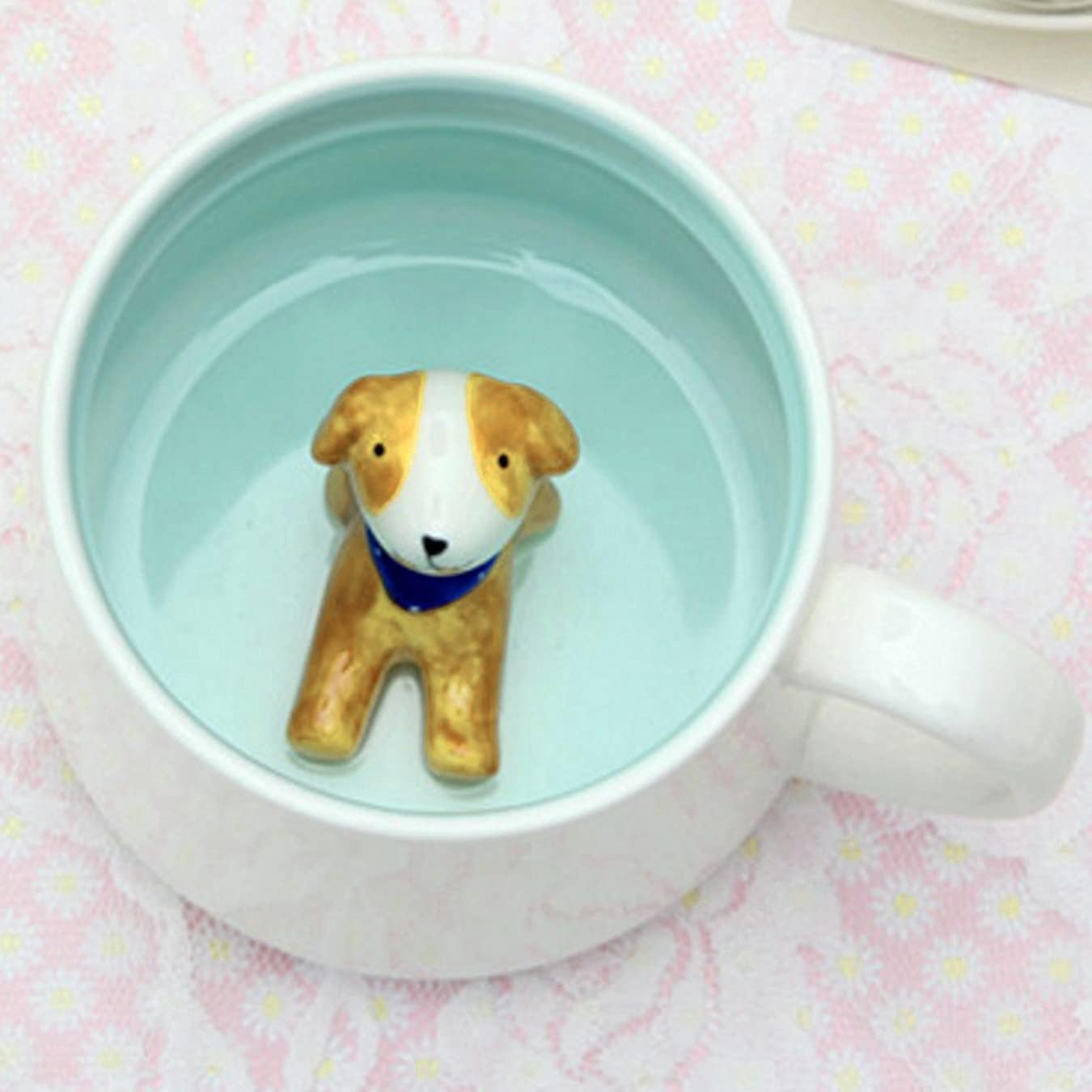 luckyse Dog Surprise Coffee Mugs - 13.5 OZ Tea Cup - Great for Father's Day, Birthday for Dad, Grandpa, Grandfather, Husband