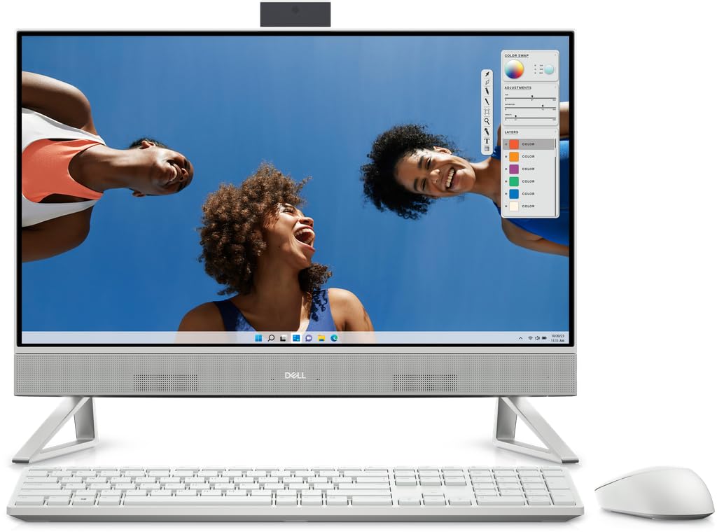 Dell Inspiron All-in-One AIO Desktop 23 8 Touchscreen Intel Core 7 150U 10-Core 32GB DDR4 1TB SSD Windows