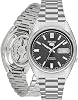 Seiko SNXS79K Gent's 5 Watch Automatic Analogue Black Dial Steel Strap Gray