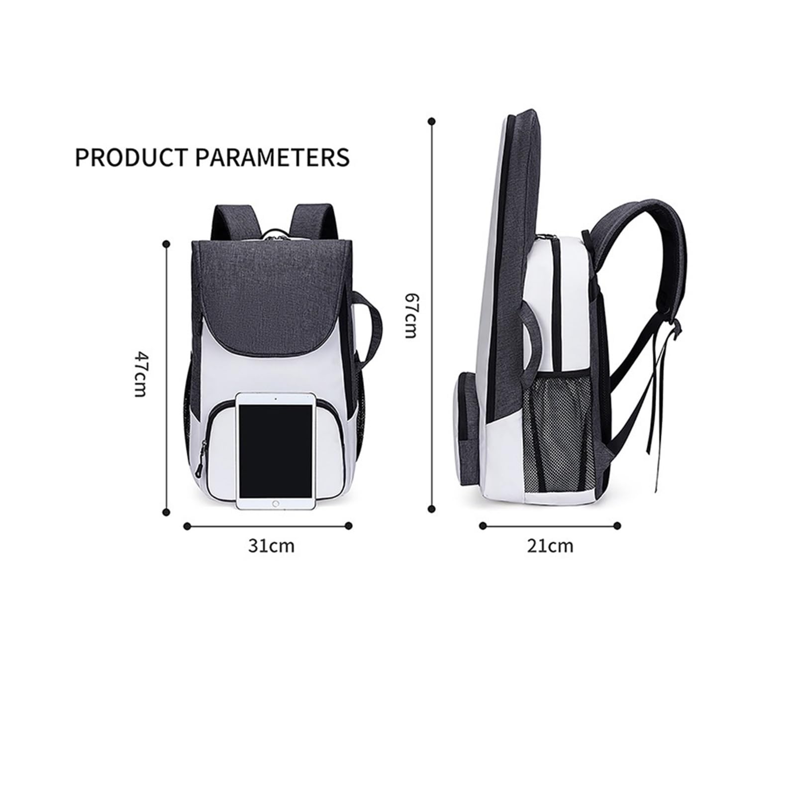 Mochila Tenis Bolsa De Raqueta De Tenis Multifuncional, Gran Capacidad, Compartimento for Calzado Informal De Bádminton, Mochila for Ordenador Portátil, Hombro Multiusos