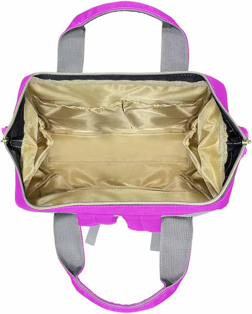 InterestPrint Personalized Nursing Bags with Name Custom Rainbow Glitter Diaper Bag Customized Mommy Nappy Bag Fashion Shoulder Bag Large Travel Back Pack for Women Men