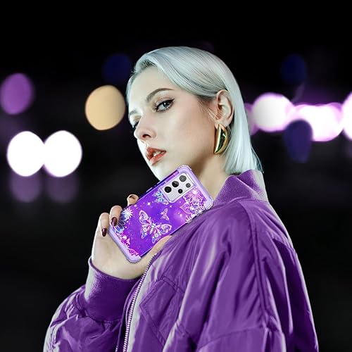 Miniatura 7 de Rancase Funda para Galaxy S21 Ultra 5G, tres capas de alta resistencia a prueba de golpes, protección de plástico duro+funda protectora de goma de