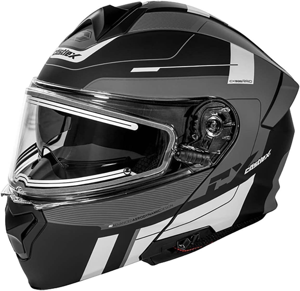 Castle X CX935 Modular Electric Snow Helmet (Matte Black - Large)