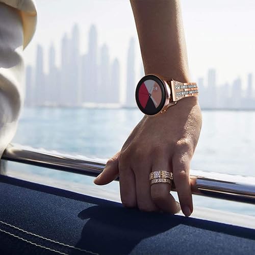 Miniatura 5 de SPINYE Correa compatible con Samsung Galaxy Watch 66 ClassicGalaxy Watch 55 Pro  44 ClassicActive 2, 0.787 pulgadas con diamantes de imitación,
