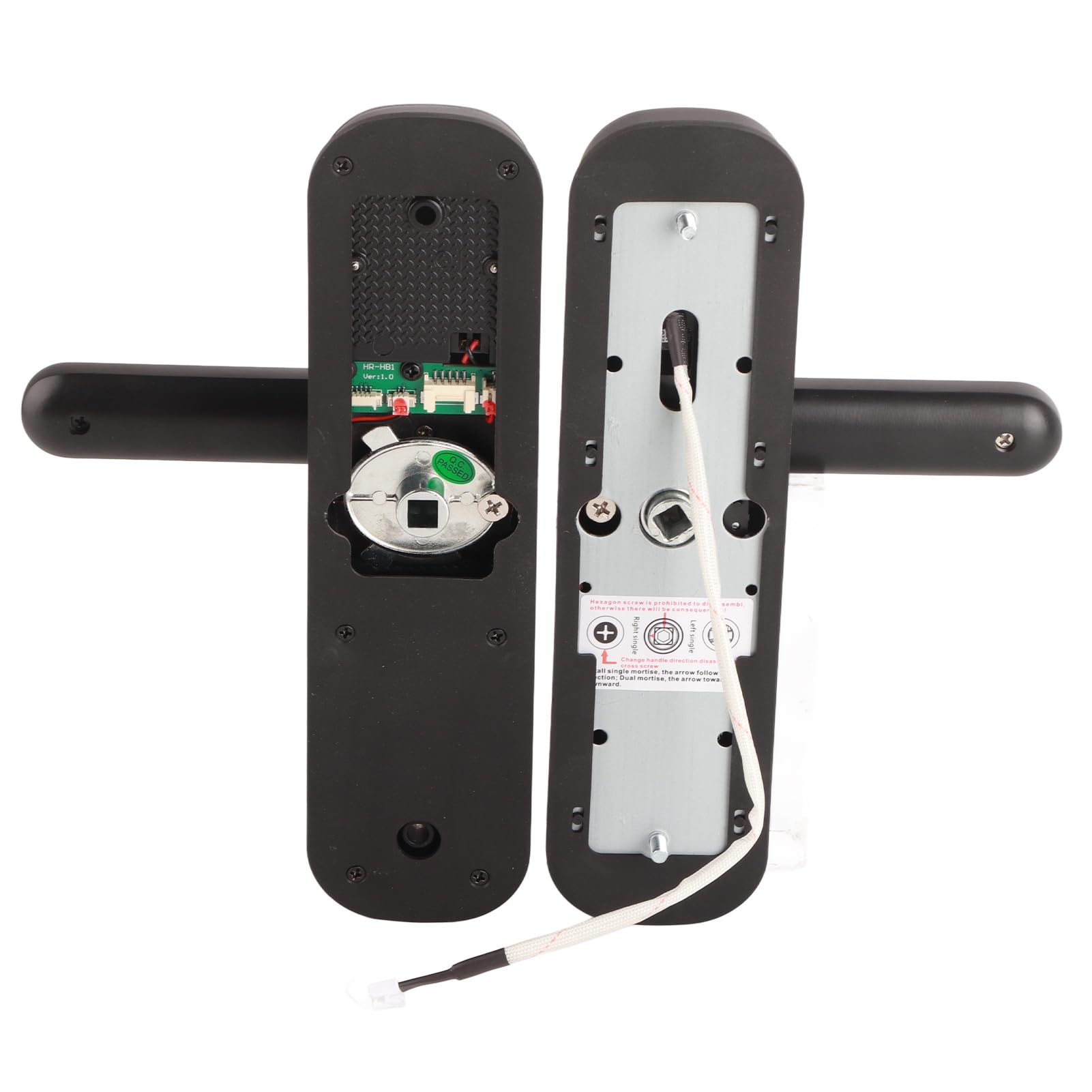 aqxreight Elektronischer Fingerabdruck-Passwort-Diebstahl-Sicherheitszugang für Zuhause, Hotel, Wohnung und Schnelle Ablehnung, Türschloss, Fingerabdruck-Schloss, Passwort-Schloss, Hausdiebstahl,