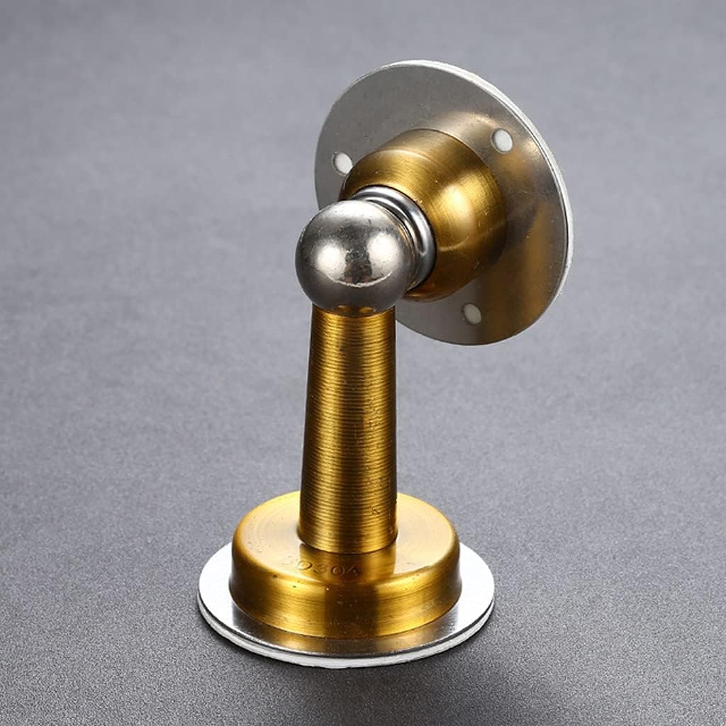 1PC 304 Stainless Steel Door Stop Non Punching Sticker Hidden Catch Floor Mounted Door Holder Door Hardware(D)