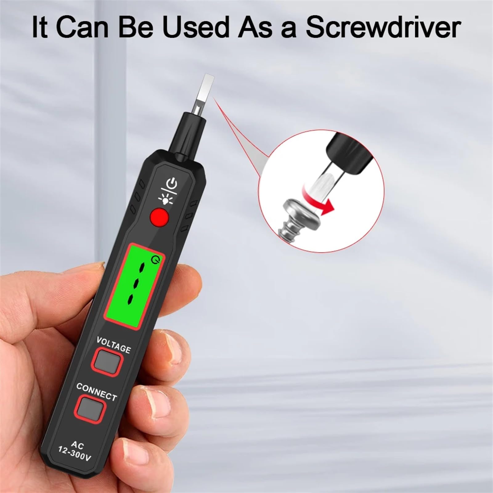 Crayon de Test testeur de Tension ca sans Contact 12-300V détecteur de Tension numérique Outil d'électricien Tournevis Stylo testeur électrique