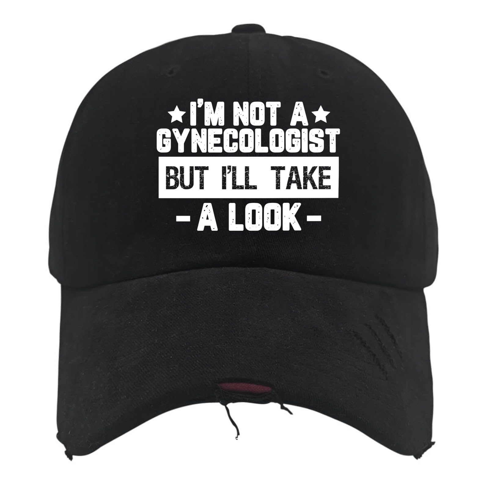 I'm Not A Gynecologist But I'll Take A Look Hats Mom Hat AllBlack Fishing Hat Gifts for Mom Cycling Cap