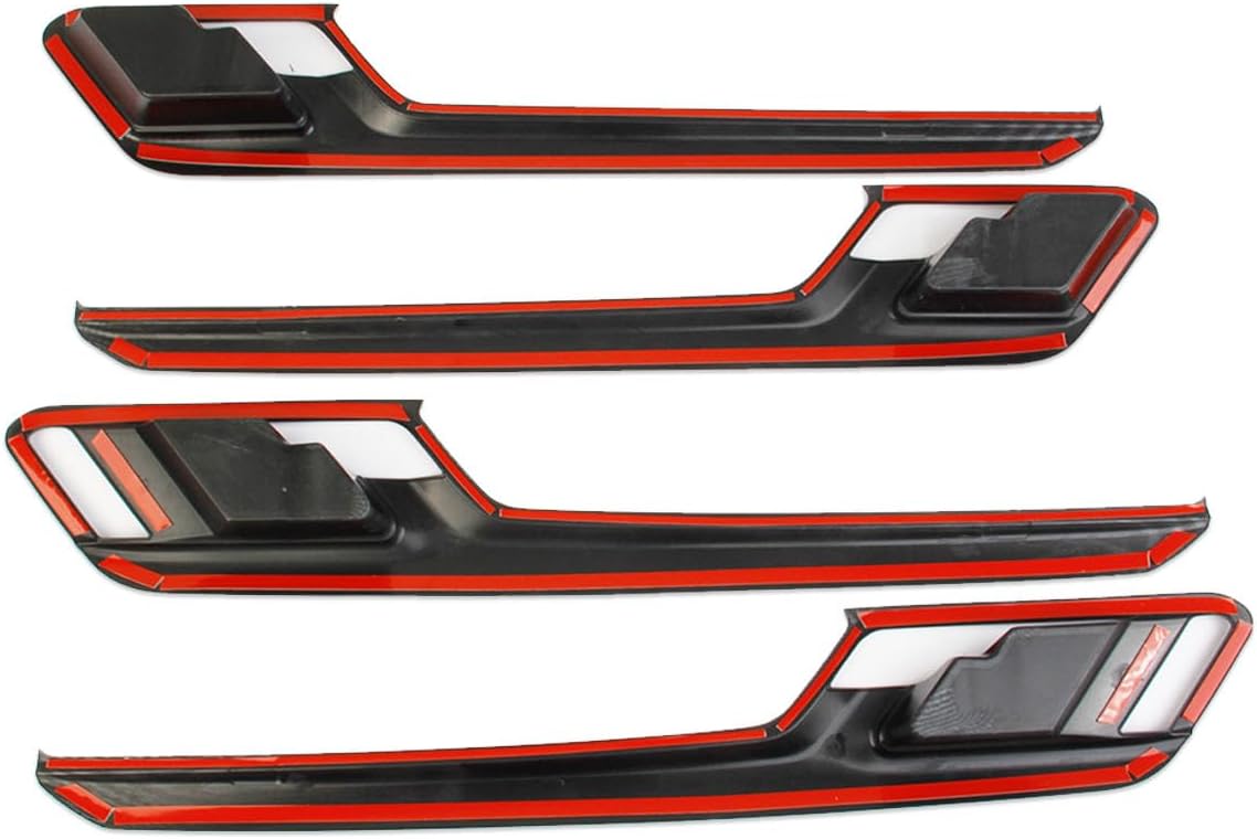 Carbon Fiber Style Inner 4 Door Handle Bowl Cover Trim for 2022-2026 Chevy Silverado 1500/GMC Sierra 1500 for 2024-2026 Sierra/Silverado 2500 3500 HD
