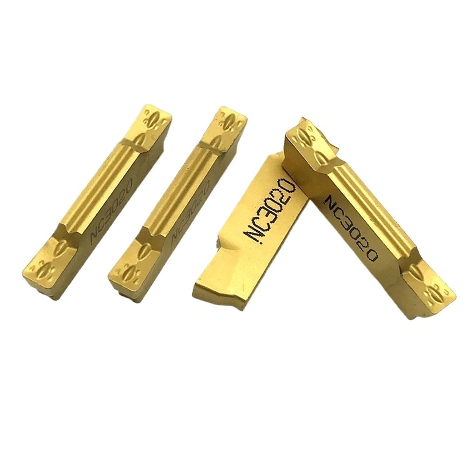 Lathe bits Cutter Inserts 10PCS MGMN150 MGMN200 MGMN300 MGMN400 Slotting Carbide Insert Turning Tool CNC Cutting Grooving Turning Tool(MGMN150-G NC3030)