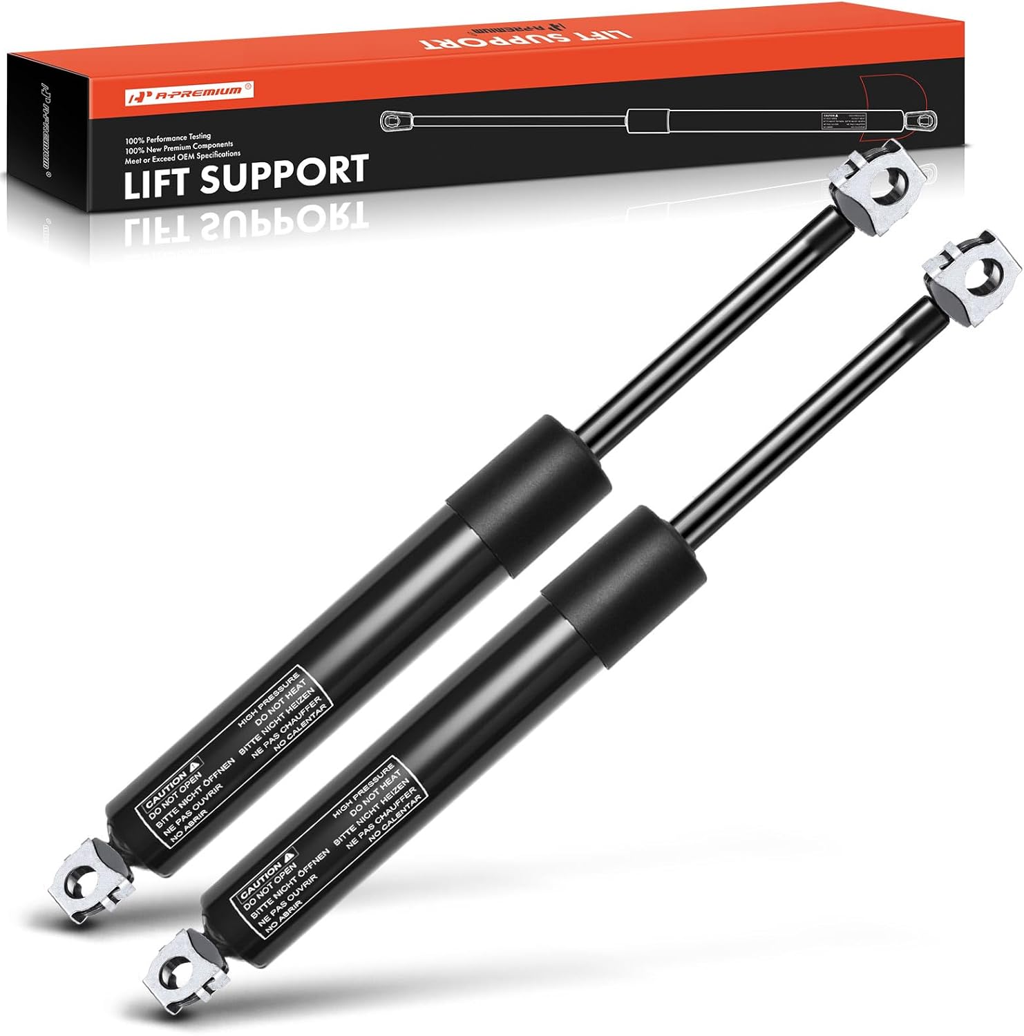 A-Premium Rear Tailgate Lift Supports Shock Struts Compatible with Buick Century Electra Lesabre Regal Chevrolet Caprice Impala Malibu 98 Cutlass Bonneville Catalina 2-PC Set