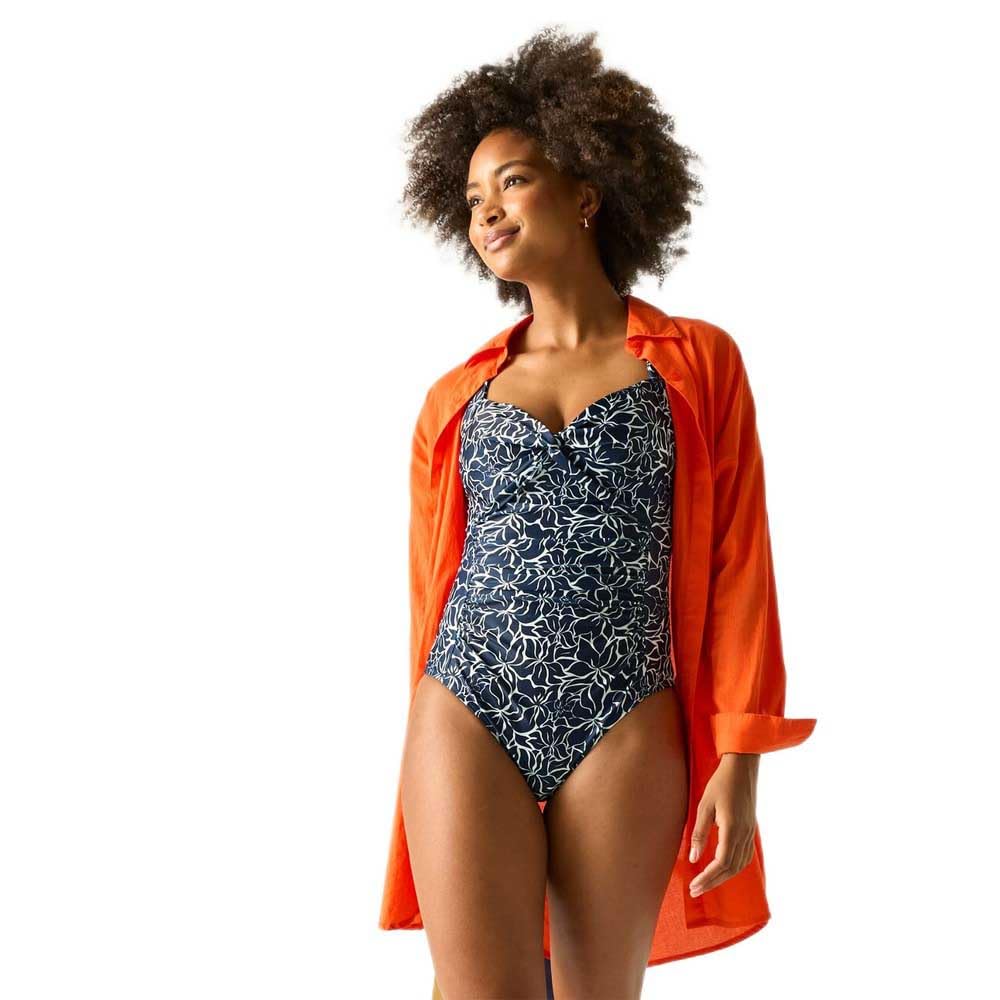 Regatta Women's Blue Sakari Tummy Controlled Swim Costume in Size 22, Sports Direct