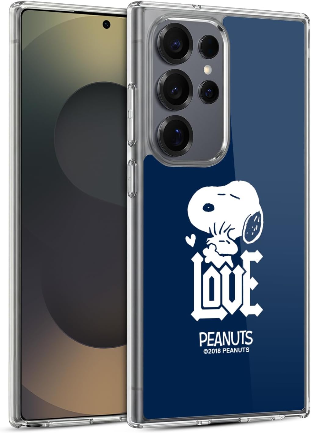 Head Case Designs Officially Licensed Peanuts Snoopy Woodstock Love Rock Tees Gel Case [Military Grade Protection] Compatible with Samsung Galaxy S25 Ultra and Compatible with MagSafe