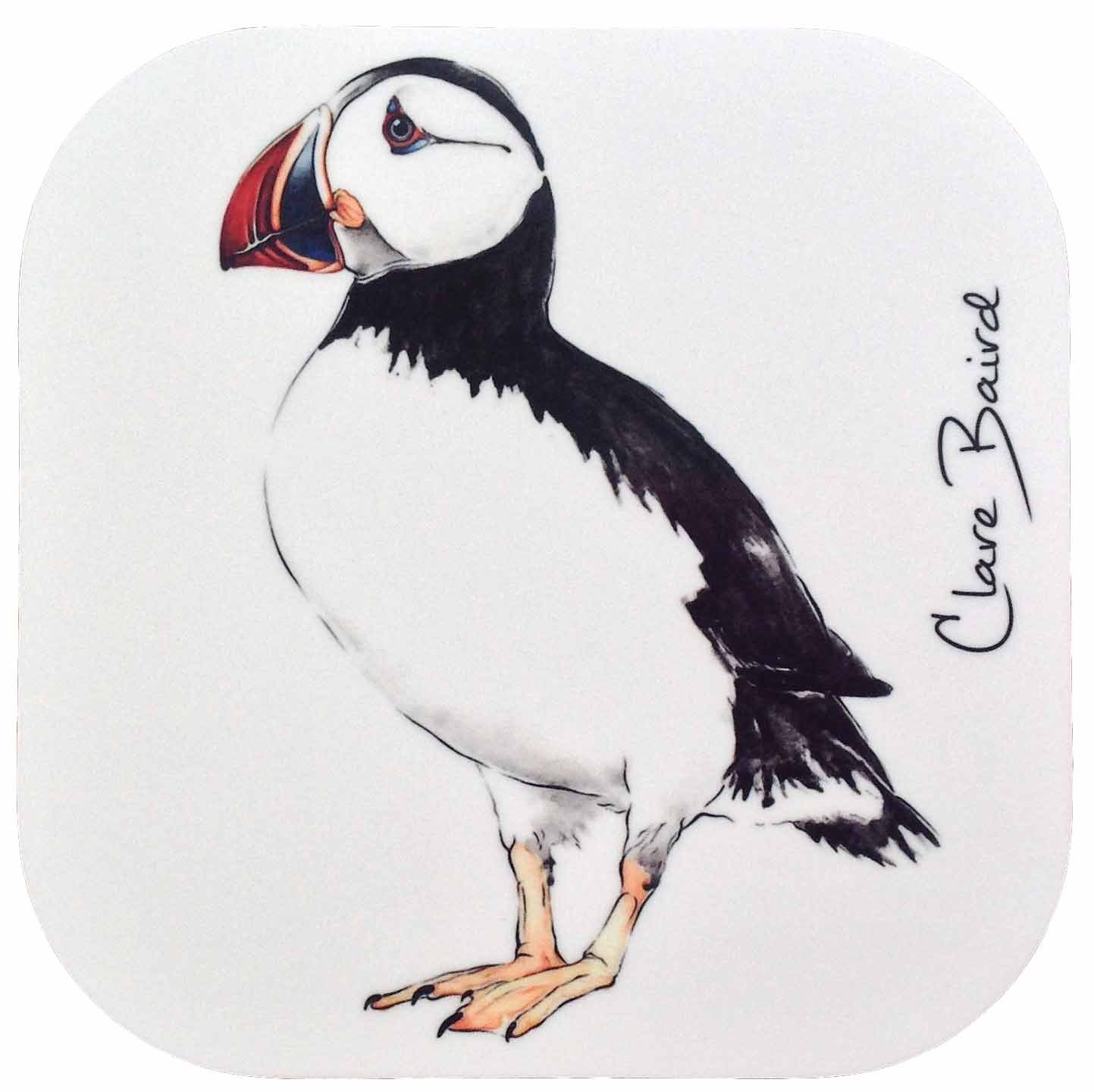 Coaster in a Puffin Design