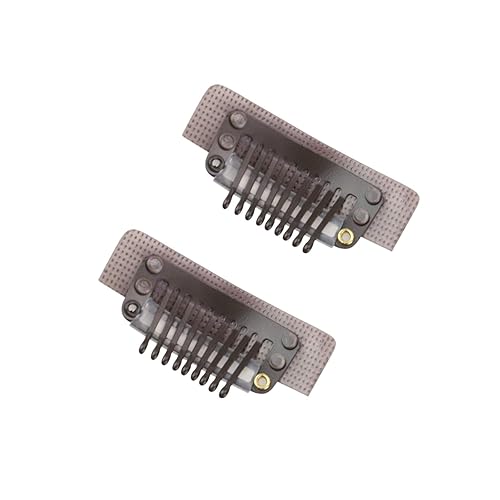 Miniatura 3 de Full Shine - Extensiones de cabello con pinzas adhesivas y extraíbles, con 2 hilos de nailon elásticos e invisibles, color castaño oscuro, 7.87 y