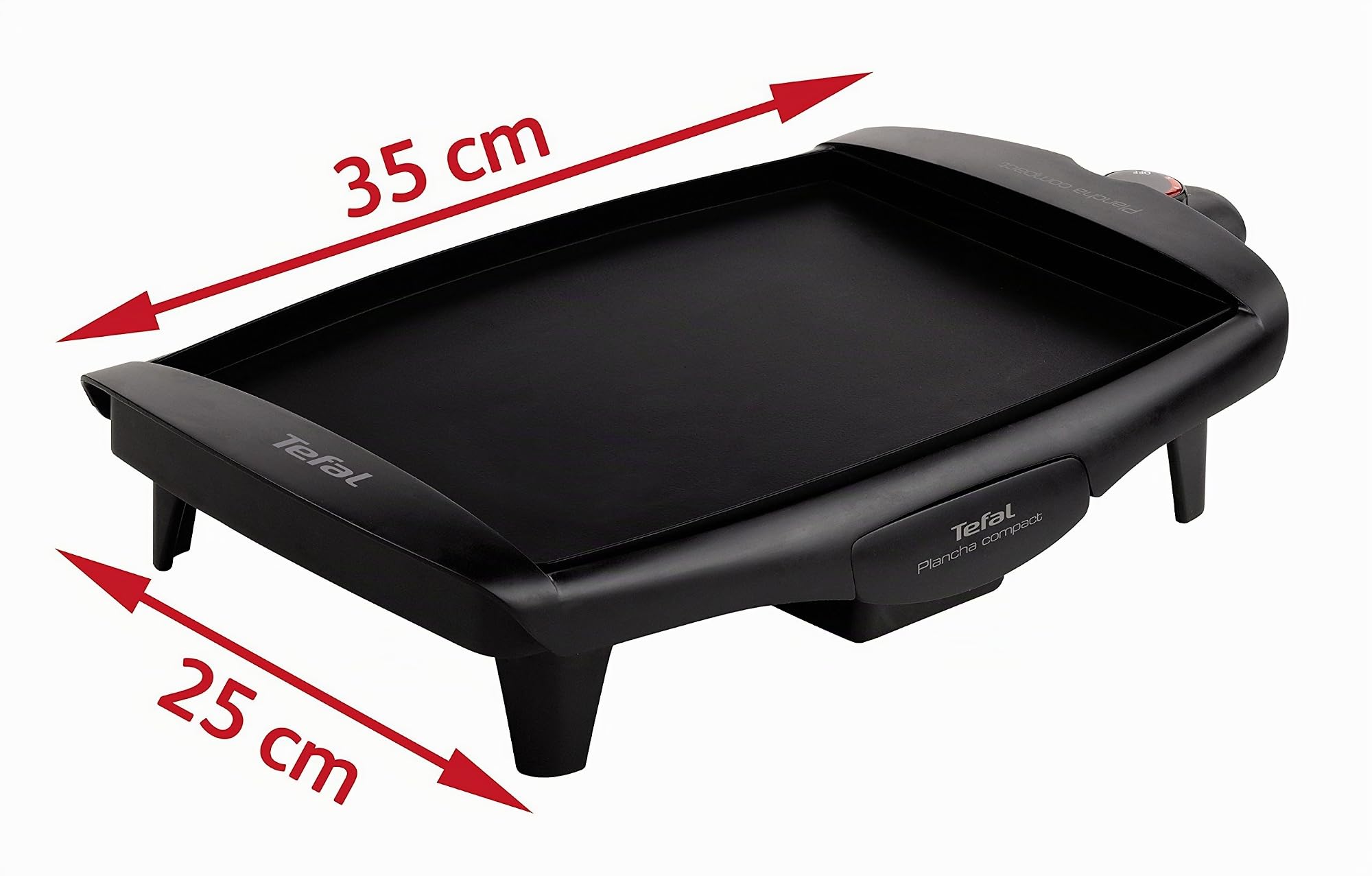 Tefal CB 5005 Ultra CompactBarbecue-Elektrogrill 45x30x9 cm (Koch fläche: 25 x 35 cm)